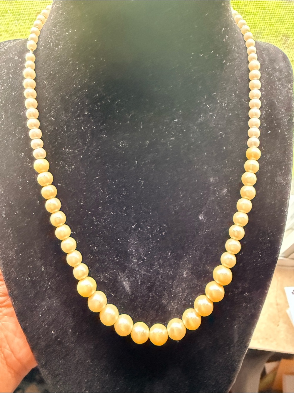 Classic Golden Pearl Bead Necklace - Women Jewelry
